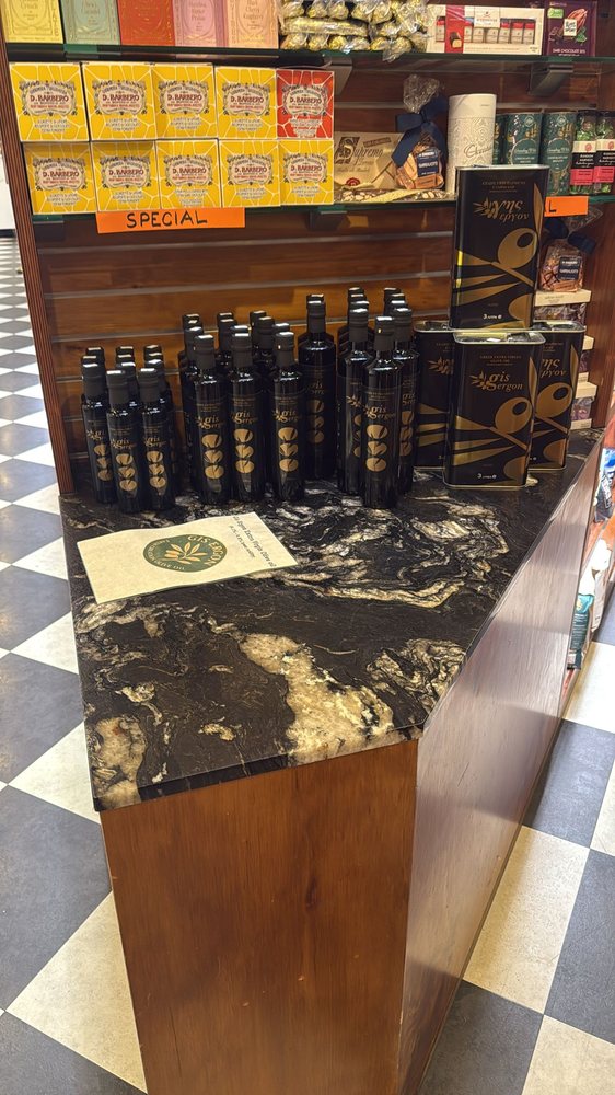 GIS ERGON bottles on a stockist shelf